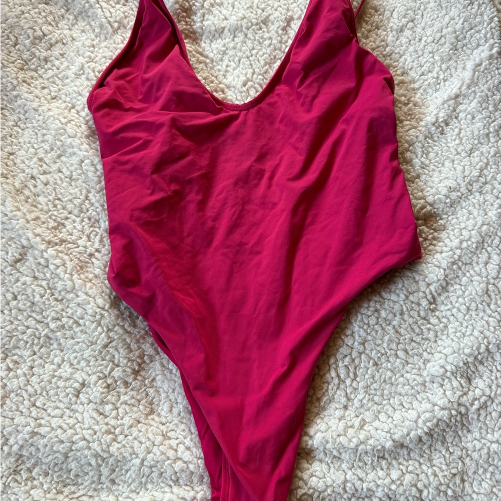 Zara Bold Red Swimsuit
